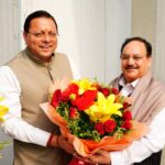 देहरादून पहुंचे केंद्रीय मंत्री जेपी नड्डा, सीएम धामी ने किया अभिनंदन। Uttarakhand 24×7 Live news