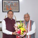 ऊर्जा जरूरतों को लेकर धामी की खट्टर से मुलाकात, अतिरिक्त बिजली और जलविद्युत परियोजनाओं के लिए केंद्र से मांगा सहयोग। Uttarakhand 24×7 Live news